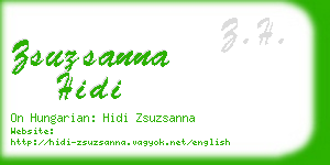 zsuzsanna hidi business card